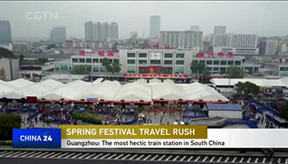 Guangzhou holds the most hectic train station in south China