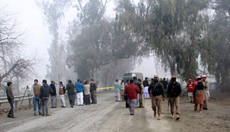 Nine injured in bomb attack on paramilitary troops' vehicle in northwestern Pakistan