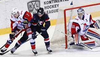 HC Slovan Bratislava wins Lokomotiv Jaroslavl 3-2 in Slovakia