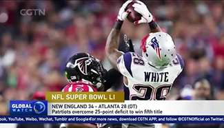 Patriots win fifth Super Bowl title after historic comeback