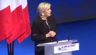 France's Le Pen officially kicks off presidential campaign