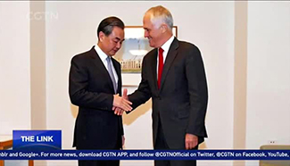 Chinese Foreign Minister Wang Yi meets Australian PM Malcolm Turnbull