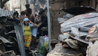 Over 1,000 shanties razed in Philippine fire
