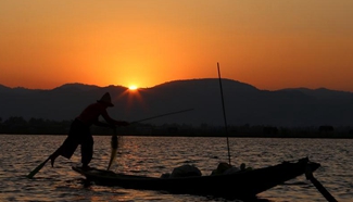 Tourists visit Inle Lake in Myanmar