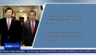China reiterates opposition to THAAD deployment in South Korea