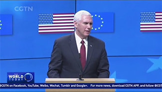 US VP Pence says Trump committed to EU partnership