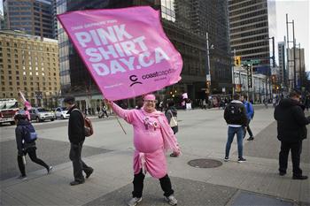 "Pink Shirt Day" rally held to promote anti-bullying in Vancouver