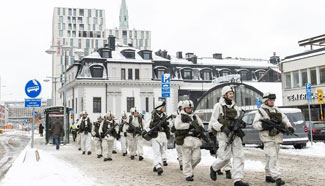 Defense exercise held in Sweden
