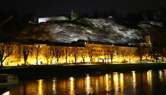 Night view of Salzburg, Austria