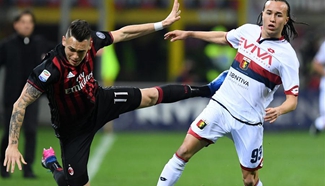 AC Milan beats Genoa 1-0 at Serie A soccer match
