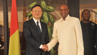 Guinea, China to take measures to enhance ties
