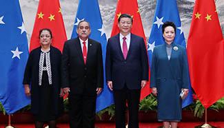 President Xi holds welcome ceremony for Micronesian counterpart in Beijing