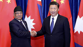 President Xi meets Nepali PM in Beijing
