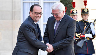 French president meets with German counterpart in Paris