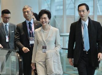 林鄭月娥在香港特區第五任行政長官選舉中勝出