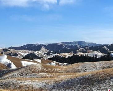 甘肅肅南祁連山區正月雪域風光美如畫