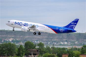 俄最新中短途幹線客機MC-21首飛成功