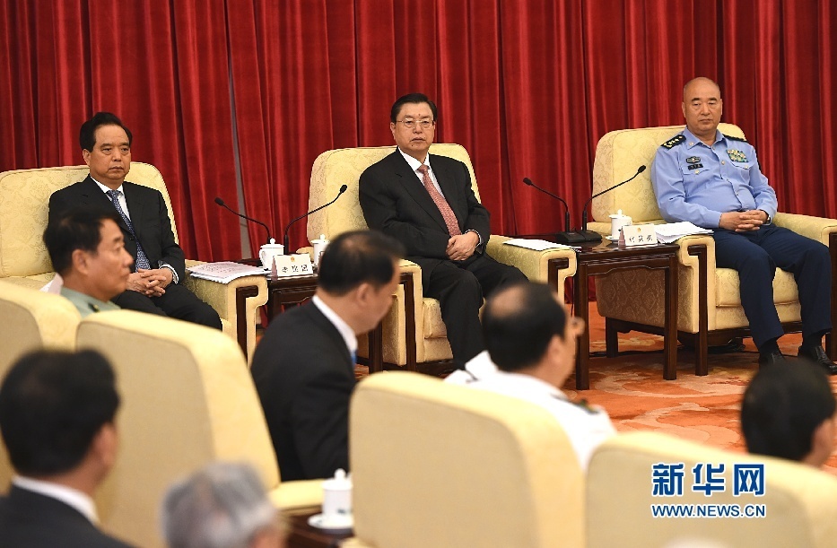 5月7日，紀念葉飛同志誕辰100周年座談會在北京召開。中共中央政治局常委、全國人大常委會委員長張德江出席座談會。 新華社記者馬佔成攝
