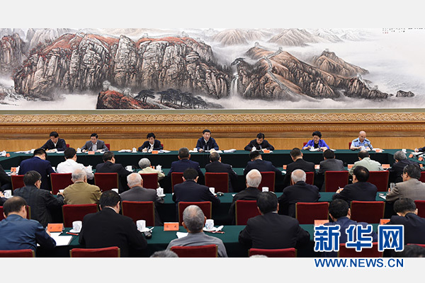 5月17日，中共中央總書記、國家主席、中央軍委主席習近平在北京主持召開哲學社會科學工作座談會並發表重要講話。 新華社記者謝環馳攝