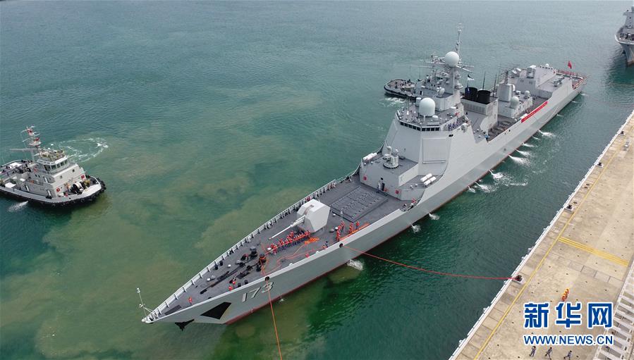 （圖文互動）（1）海軍南海艦隊遠海訓練編隊圓滿完成任務返回三亞