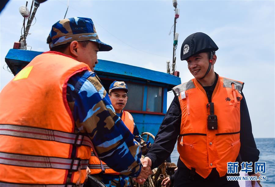 （法治）（4）中越海警舉行2017年首次北部灣共同漁區海上聯合檢查