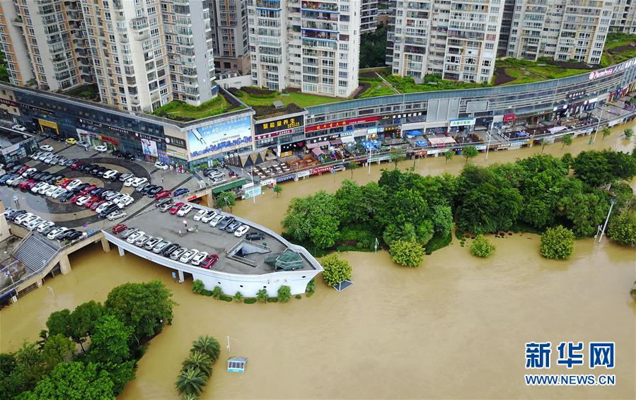 #（環境）（3）廣西柳江迎來今年首個超警戒水位洪峰