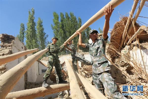 #（社會）（1）新疆精河縣地震救援工作開展有序
