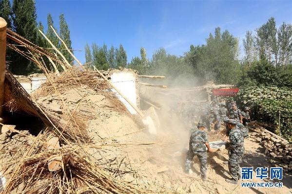#（社會）（2）新疆精河縣地震救援工作開展有序