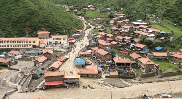 四川阿壩縣遭洪水襲擊 經濟損失1400余萬