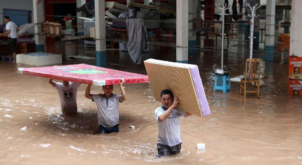 重慶大部遭遇強降水襲擊