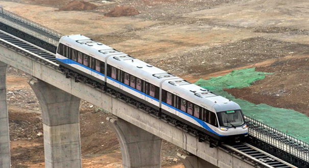 中國首條中低速磁浮鐵路加速係統調試 計劃上半年載客試運營