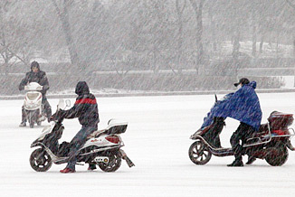 中國局部地區迎來強降雪天氣