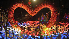 福州：“玫瑰花燈”惹人愛