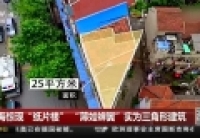 上海驚現“紙片樓” “薄如蟬翼”實為三角形建築