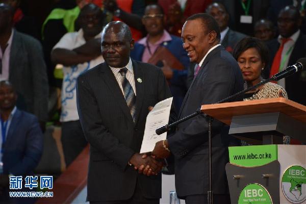 （國際）（1）肯尼亞現任總統肯雅塔贏得連任 