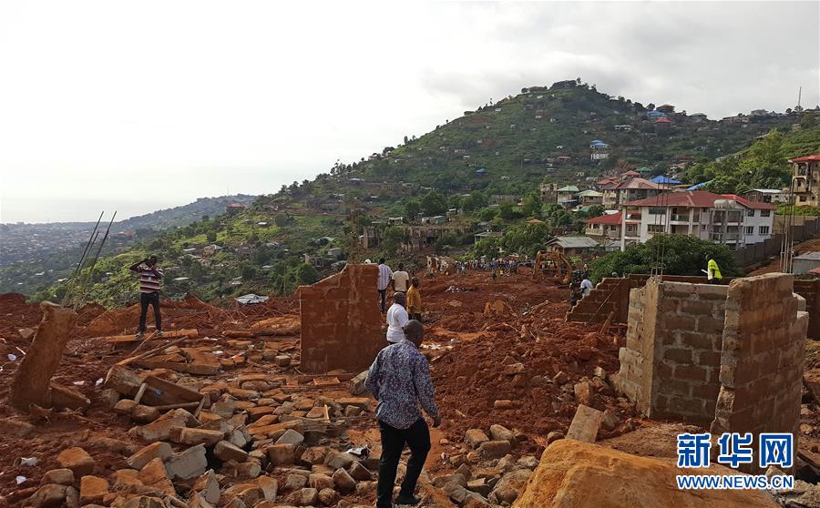 （國際）（1）塞拉利昂首都洪水和泥石流災害造成至少300人遇難