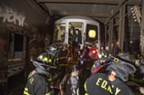 美國紐約地鐵脫軌 至少19人受傷（高清組圖）