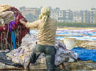 印度污染河流變洗衣店
