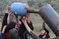 敘利亞反對派自制土炮炸不停