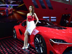 韓國車展上的靚麗車模