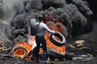 巴勒斯坦示威者就土地問題與以色列軍方發生衝突