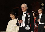 諾貝爾獎晚宴在斯德哥爾摩舉行 瑞典王室出席活動