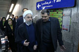伊朗總統魯哈尼搭乘地鐵上班（高清組圖）