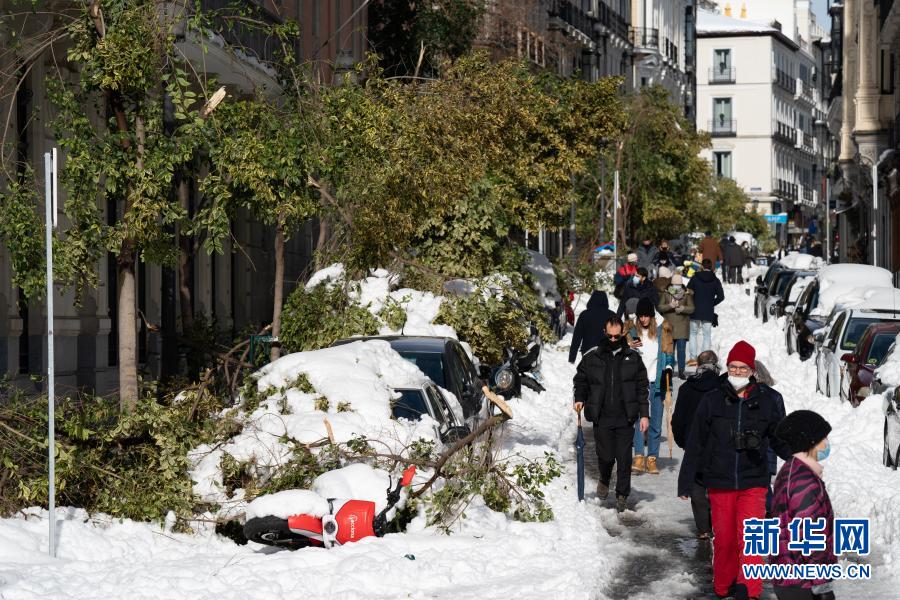 西班牙暴风雪天气造成4人死亡
