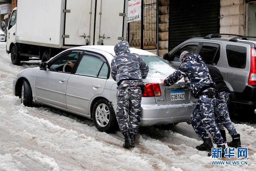 暴风雪昨日袭击黎巴嫩部分地区