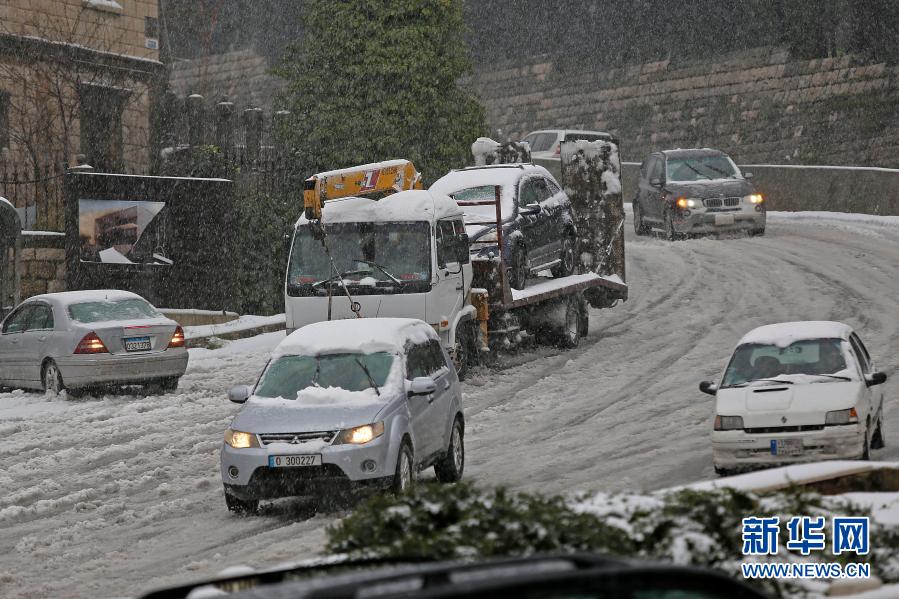 暴风雪昨日袭击黎巴嫩部分地区