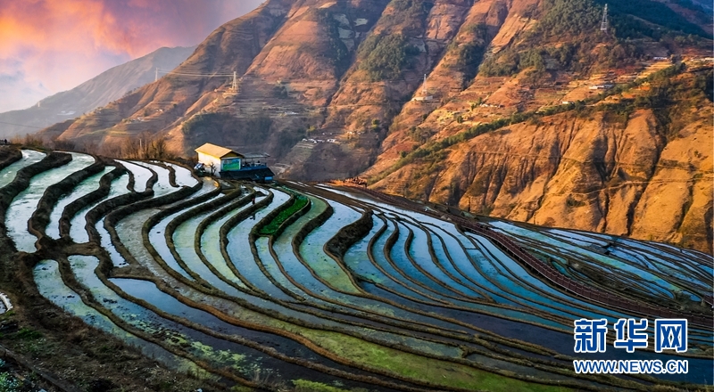 攀枝花米易梯田：层叠连绵 春色如许