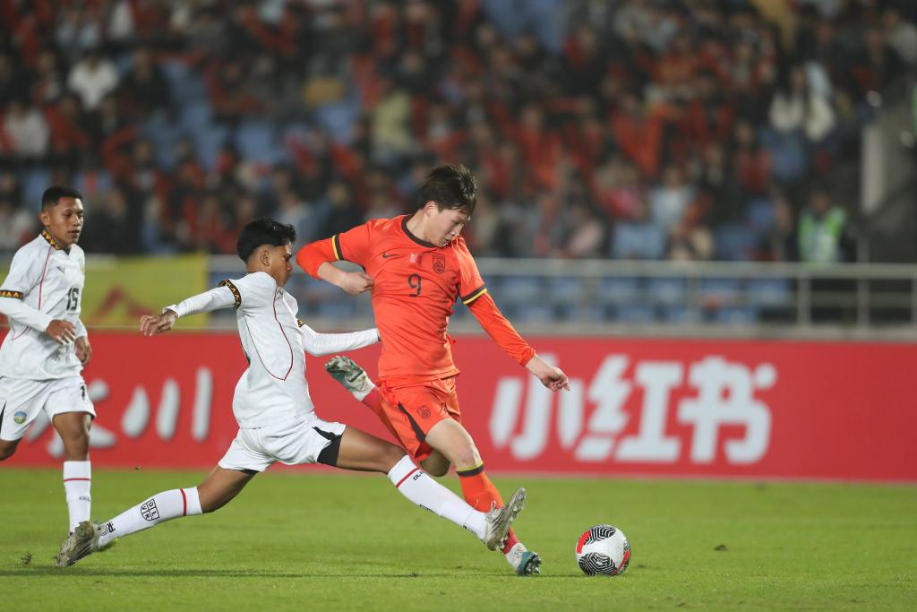 U17亚洲杯预选赛中国队14:0