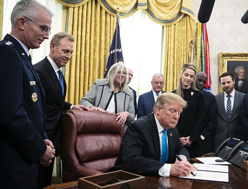 特朗普签署&ldquo;第4号航天政策指令&rdquo; 旨在创建美军太空部队