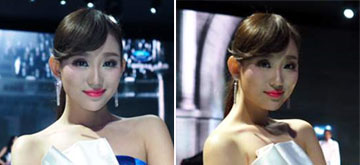 2015广州车展车模：端庄典雅